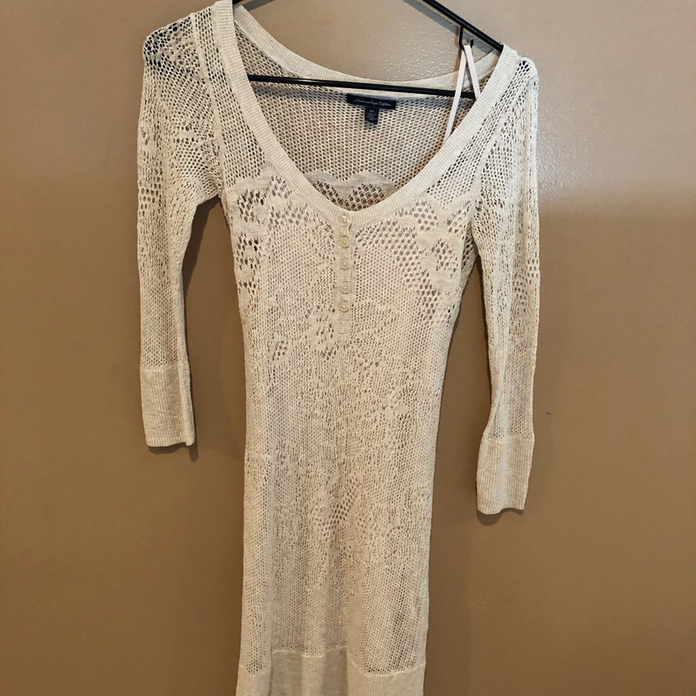 Lace American eagle knit dress